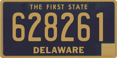 DE license plate 628261