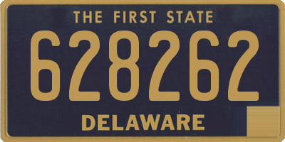 DE license plate 628262