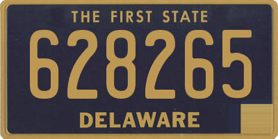 DE license plate 628265