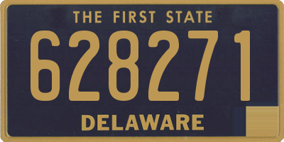 DE license plate 628271