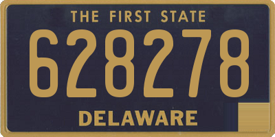 DE license plate 628278
