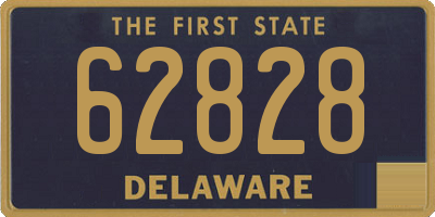 DE license plate 62828