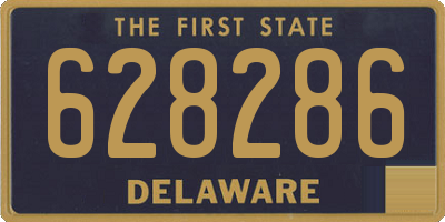 DE license plate 628286