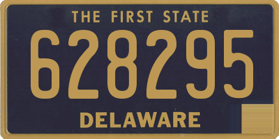 DE license plate 628295