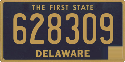 DE license plate 628309
