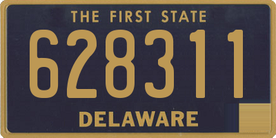 DE license plate 628311