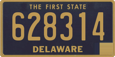 DE license plate 628314