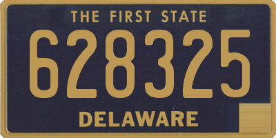 DE license plate 628325