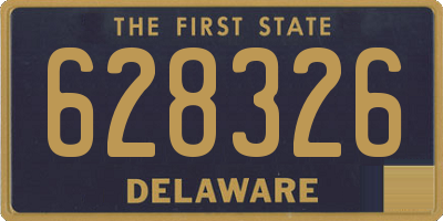 DE license plate 628326