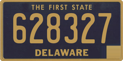DE license plate 628327