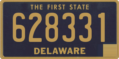 DE license plate 628331