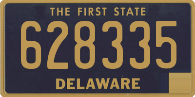 DE license plate 628335