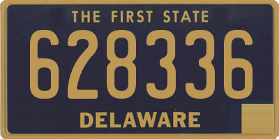 DE license plate 628336
