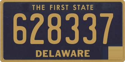 DE license plate 628337