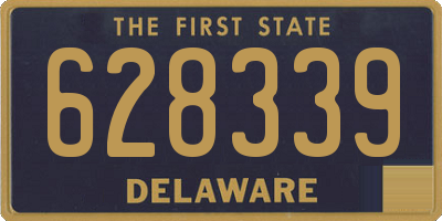 DE license plate 628339
