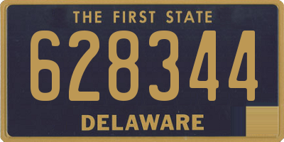 DE license plate 628344