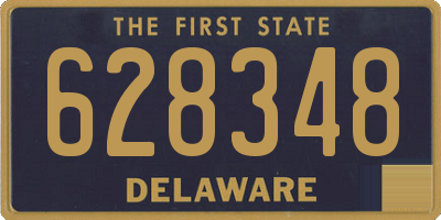DE license plate 628348