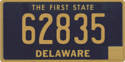 DE license plate 62835