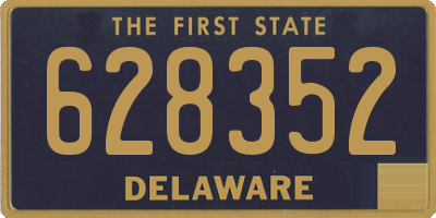 DE license plate 628352