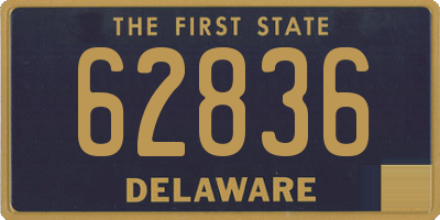 DE license plate 62836