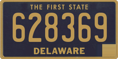 DE license plate 628369