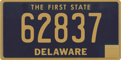 DE license plate 62837