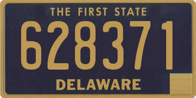 DE license plate 628371