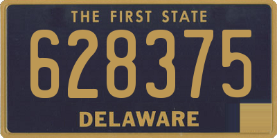 DE license plate 628375