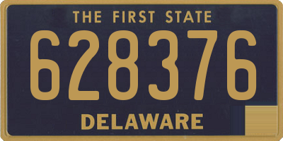 DE license plate 628376