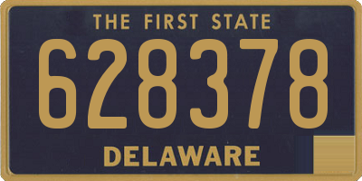 DE license plate 628378