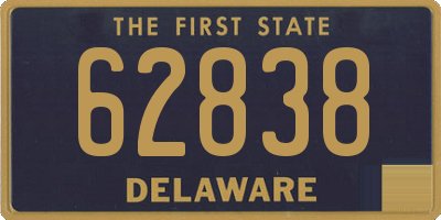 DE license plate 62838