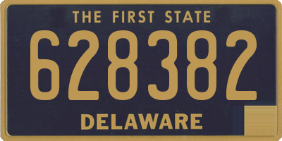 DE license plate 628382