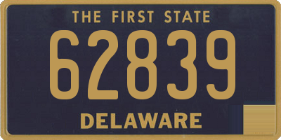 DE license plate 62839