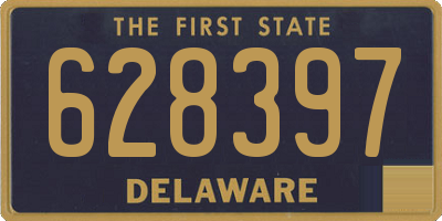DE license plate 628397