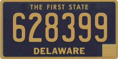 DE license plate 628399