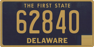 DE license plate 62840