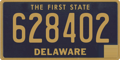 DE license plate 628402