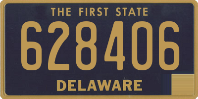 DE license plate 628406