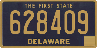 DE license plate 628409