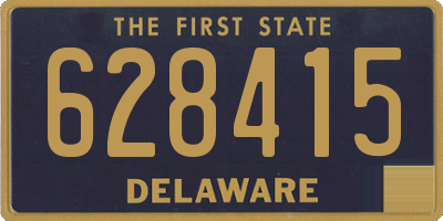 DE license plate 628415