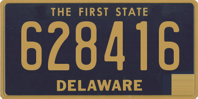 DE license plate 628416