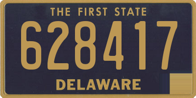DE license plate 628417