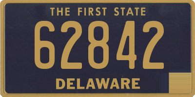 DE license plate 62842