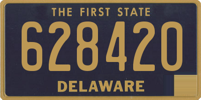 DE license plate 628420