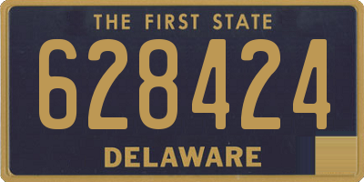 DE license plate 628424