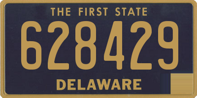 DE license plate 628429