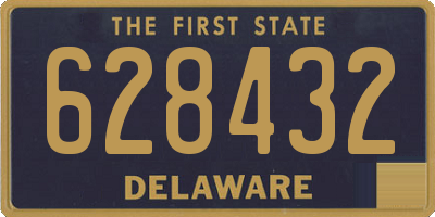 DE license plate 628432