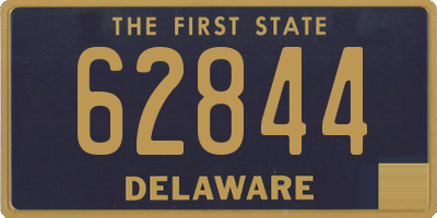 DE license plate 62844