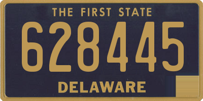 DE license plate 628445