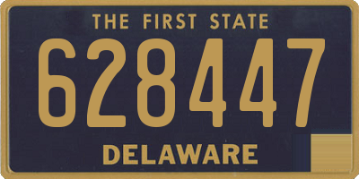 DE license plate 628447